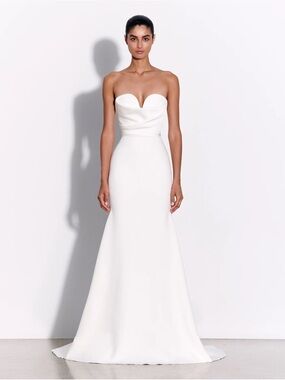 NWOT Alex Perry Hartley Satin Wedding Gown Dress Strapless